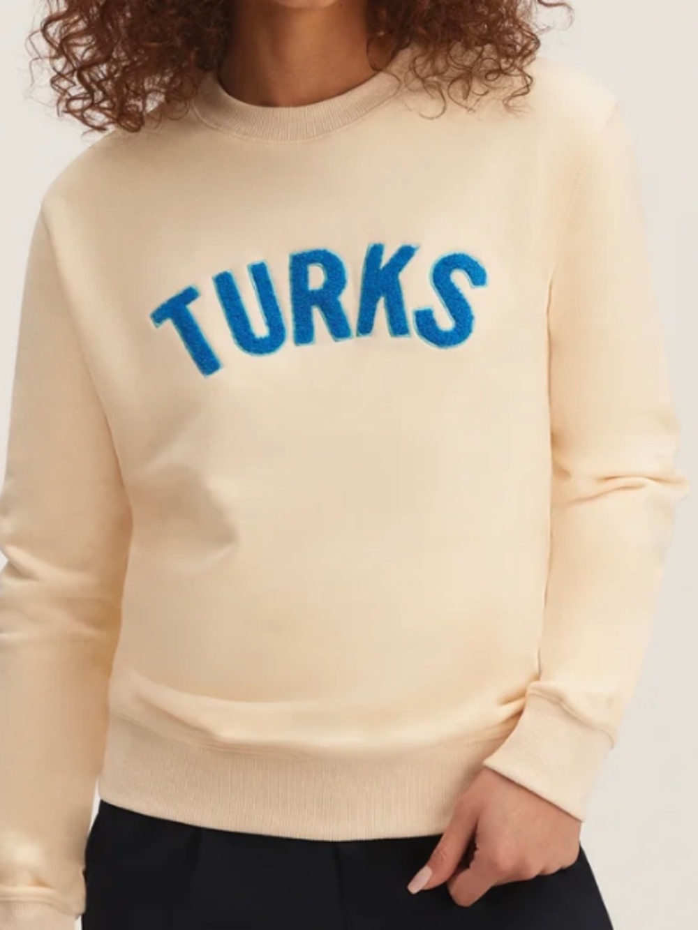 OKAICOS Tan Turks Embroidered Crewneck